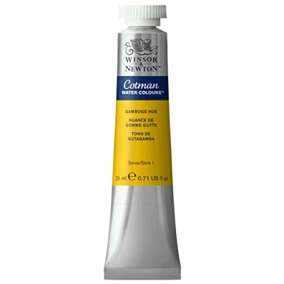 Image of Winsor &amp; Newton Cotman 21ml Water Colour Tube Gamboge Hue
