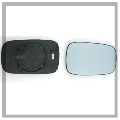 Image of Fits Renault Scenic 2004 to 2008 Non Heated, Blue Tinted Wide Angle Wing Mirror Glass Including Base Plate RH(Driver Side)