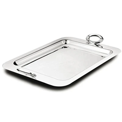Image of Zilverstad Rectangular Serving Tray Ovation, Silver