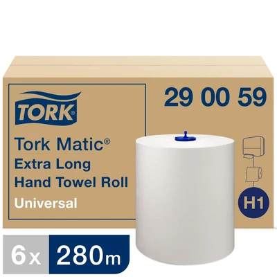 Image of Tork Matic Hand Towel H1 White 280m (6 Pack)