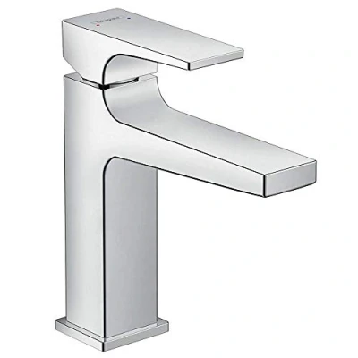 Image of hansgrohe Metropol Basin Tap 110 with Lever Handle, Pop Up Waste, chrome