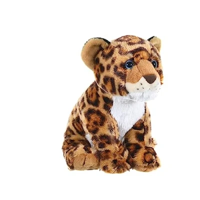 Image of Wild Republic 19353 Jaguar Cub Plush Soft, Cuddlekins Cuddly Toys, Gifts for Kids 30 cm,Blue, 12&quot;