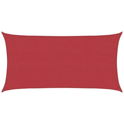 Image of vidaXL Sunshade Sail 160 g/m² Red 2x3.5 m HDPE