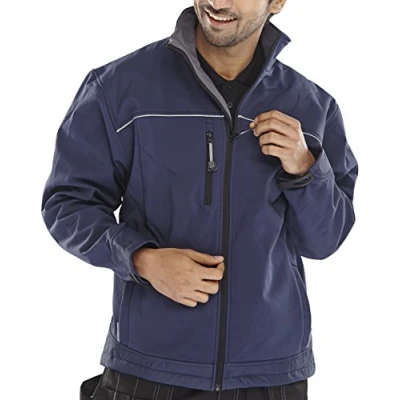 Image of SOFT SHELL JACKET NAVY BLUE XXXXL