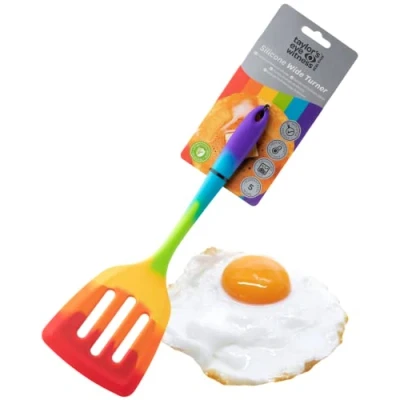 Image of Taylor&#039;s Eye Witness Rainbow Silicone Wide Slotted Turner