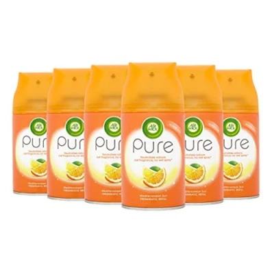 Image of Airwick Citrus Pure Air Freshener Deodoriser Freshmatic Refill 250ml (6 Pack)