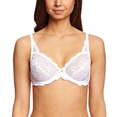Image of Playtex Bra with Wire Flower Lace White