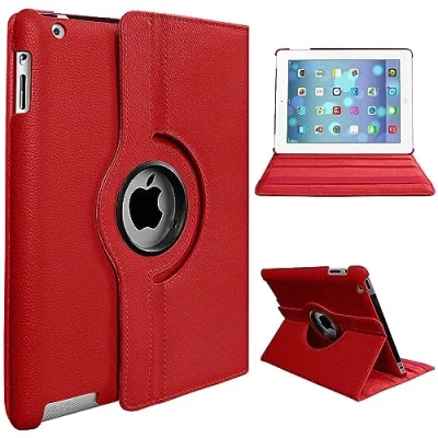 Image of PROTech 360 Rotate Case for iPad 9.7 Inch Air 1 (2013), 2 (2014), 5th (2017) 6th (2018) Auto Sleep/Wake, Lightweight Protective Tablet Cover (Red)