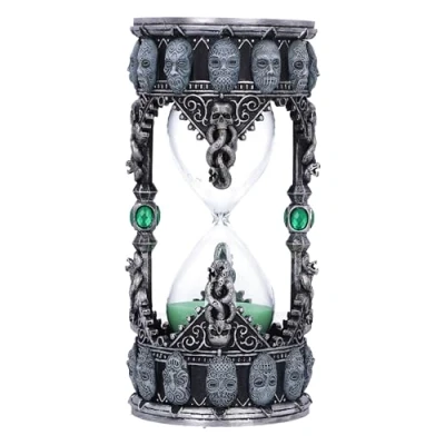 Image of Nemesis Now Harry Potter Death Eater Sand Timer, Resin, Silver, 18cm