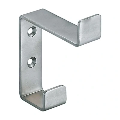 Image of Single Hat and Coat Hook Without Rubber Door Stopper in Satin Stainless Steel from EUROART