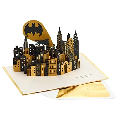 Image of Hallmark Batman Pop Up Birthday Card for Him (Epic Day) Signature Paper Wonder 3D