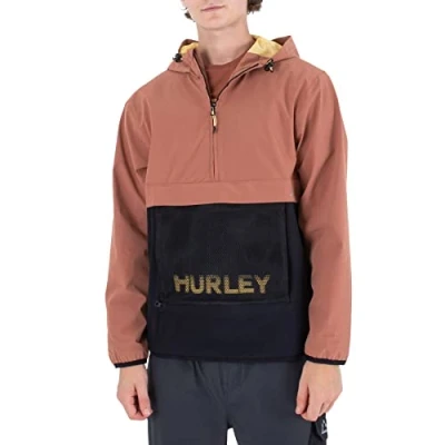 Image of Hurley Men&#039;s Phantom+ Packable Parka Jacket, Zion Rust, XL