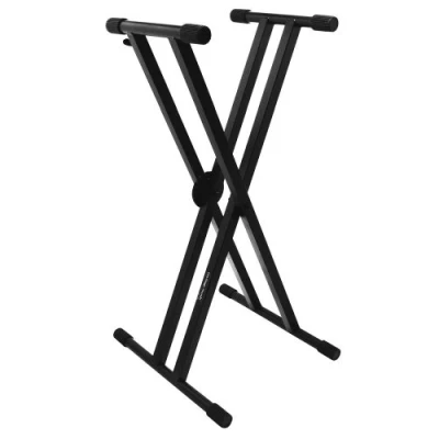 Image of On Stage Pro Heavy Duty Double X Ergo Lok Keyboard Stand, KS7291