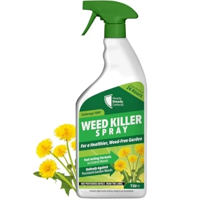 Image of Weed Killer 1L Extra Strong 6% Acetic Acid Spray for Fast Acting and Moss Control Non Residual Ready to Use Formula Gardens, Paths, Patios, Driveways, Unplanted Areas