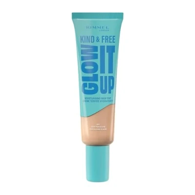 Image of Rimmel Kind and Free Glow It Up Moisturising Skin Tint Fair Porcelain, 30ml