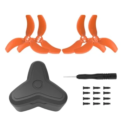 Image of Fututech 3032S Kit 4pcs Colorful Propellers for DJI Avata2 CCW CW Propeller Drone Noise Reduction Accessories Replacement Part (Orange)
