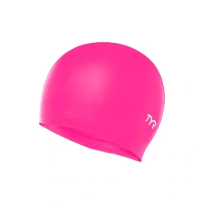 Image of TYR Unisex Adult Black Cap, Florescent Pink