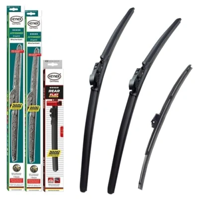 Image of Heyner Wiper Blades Fits: VW Touran 2016 Onwards Hybrid Full Set Wipers HH2816ST11HRF