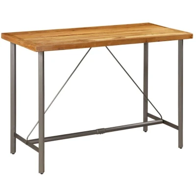 Image of vidaXL Bar Table Solid Reclaimed Teak 150x70x106 cm