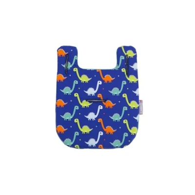 Image of Baby Stroller Seat Cushion Mini Comfi Cush Memory Foam Pushchair Insert for Extra Comfort Pushchair, Buggy, Pram Liner by CuddleCo Dinosaur Fun