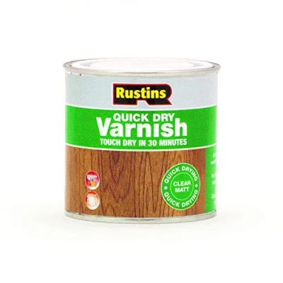 Image of Rustins Quick Dry Varnish, Clear Matt, 250 ml