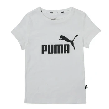 Image of Puma LOGO Unisex Print Tshirt for kids, Size: 3 4y, white