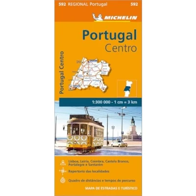 Image of Portugal Centro Michelin Regional Map 592: (Michelin Maps, 592)