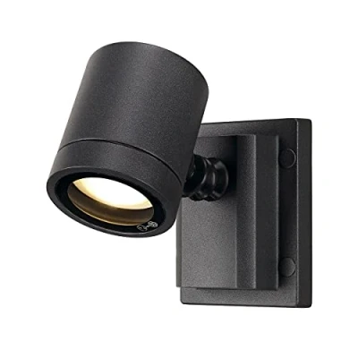 Image of SLV MYRA Illumination for Walls, Paths, entrances, LED spot, Surface Mounted Outdoor Light, Garden lamp / GU10 IP55 50W Anthracite, Aluminium, 50 W