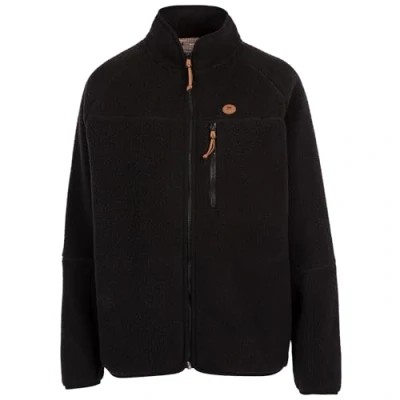 Image of Trespass Womens Fleece Jacket Full Front Zip Leather Trims Airtrap Quake