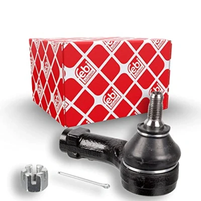 Image of 56820C8900, 56825C8100 Track rod end FEBI BILSTEIN 107364 Front Axle Right with crown nut HYUNDAI: i20 II Hatchback