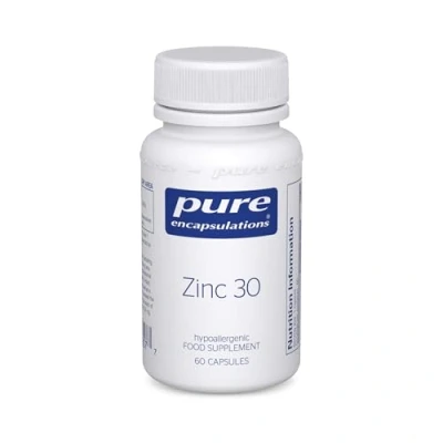 Image of Pure Encapsulations Zinc 30 Picolinate 30mg Highly Absorbable Hypoallergenic Immune System Supplement 60 Capsules