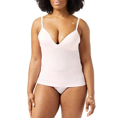 Image of Sloggi Women&#039;s Wow Embrace Bra Shirt01 Shirt, Pink Light Combination, S