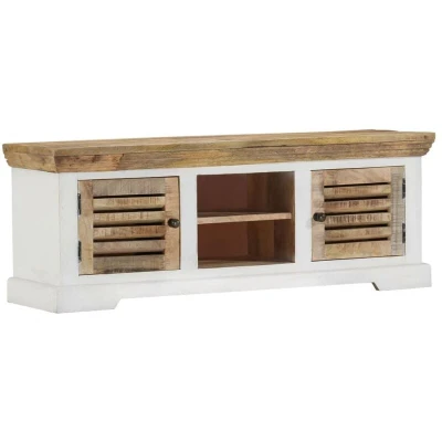 Image of vidaXL TV Cabinet 110x30x40 cm Solid Wood Mango