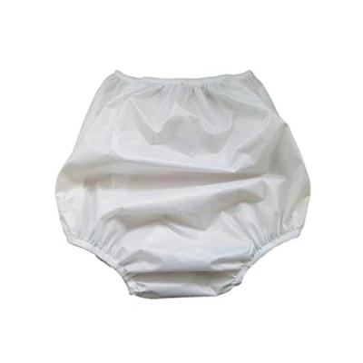 Image of Ladies Plain White Waterproof Incontinence Briefs Pants Knickers (3XL, White)