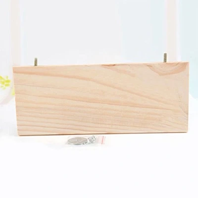 Image of Hamster Wooden Platform Toy Jumping Squirrel Springboard Rectangular Wood Perch Stand Climbing Board Physical Exercise Tool