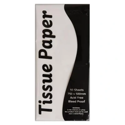 Image of Stephens Tissue Paper, White, 750 x 500mm (30 20 Inches), 30 Sheets for Craft, Arts, Gift Boxes &amp; Bags, Paper Packaging, Wrapping Crafting Kids