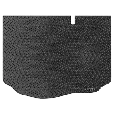 Image of Carsio Car Boot Liner Mat For Ford Fiesta MK8 2018+ Onwards Tailored Fit Rubber Floor Set Complete Accessory Black Custom Fitted Anti Slip Backing, Heavy Duty &amp; Waterproof