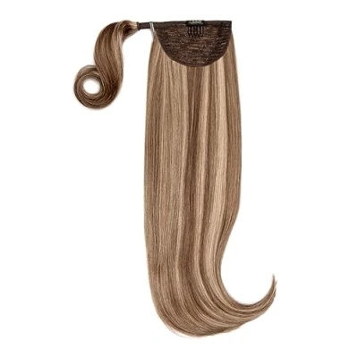 Image of Luxury Gold 22&#039;&#039; 120g Human Hair Pony 26/613X/M30 Mellow Brown