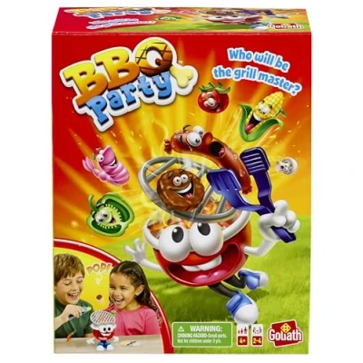 Image of Goliath Games: BBQ Party Who Will Be the Grill Master? Kids Action Board Game For 2 4 Players Ages 4+, Red