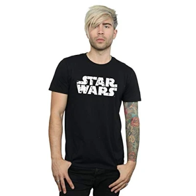 Image of Star Wars Men&#039;s Chewbacca Christmas Lights T Shirt Large Black