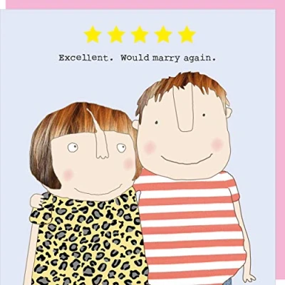 Image of Rosie Made A Thing Five Star Would Marry Again Card Humour Greeting Cards GF249