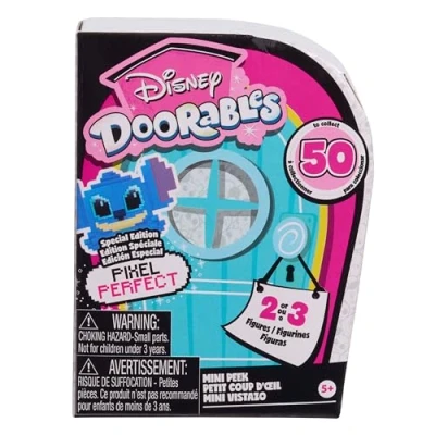 Image of Just Play Disney Doorables Pixel Perfect Mini Peek Figures, Surprise 1.5 inch Collectible Figurines, Kids Toys for Ages 5 Up