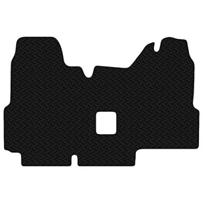 Image of Carsio Van Mats For Ford Transit 2000 2006 Tailored Fit Rubber Floor Mat Set Complete Accessory Black Custom Fitted Anti Slip Backing, Heavy Duty &amp; Waterproof