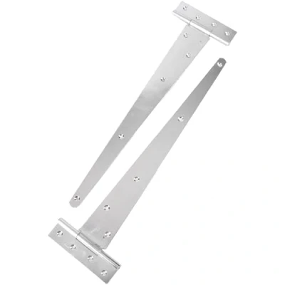 Image of 2X Large 18&quot;/450mm Galvanised Tee Hinges Pair of Gate/Shed/Stable Door T