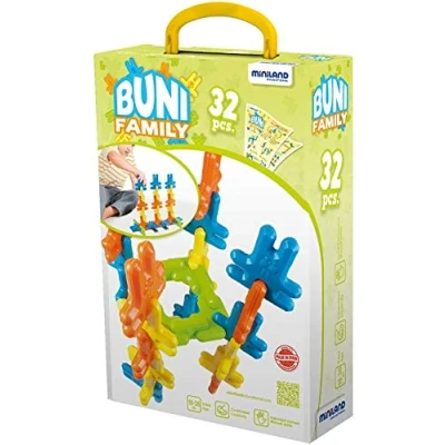 Image of Miniland Miniland45225 Buni 32 Pieces, Multi Color