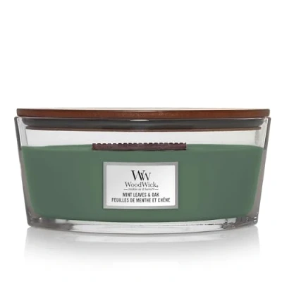 Image of WoodWick Scented Candle Ellipse Mint Leaves &amp; Oak 9 cm / 19