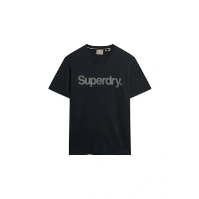 Image of Superdry Men&#039;s Relaxed T Shirt with Logo, marine, XXL