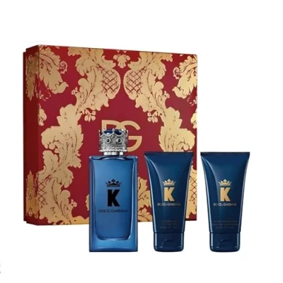 Image of Dolce &amp; Gabbana K Gift Set 100ml EDP + 50ml After Shave Balm Shower Gel