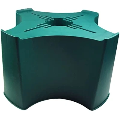 Image of Water Butt Stand, Sturdy Strong Stand Suitable for 200L, 210L &amp; 250L shaped Waterbutts and Barrels Off the Ground Waterbutt Dark Green