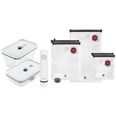 Image of ZWILLING Fresh &amp; Save Vacuum Starter Set, Glass, L, 8 pcs, La Mer
